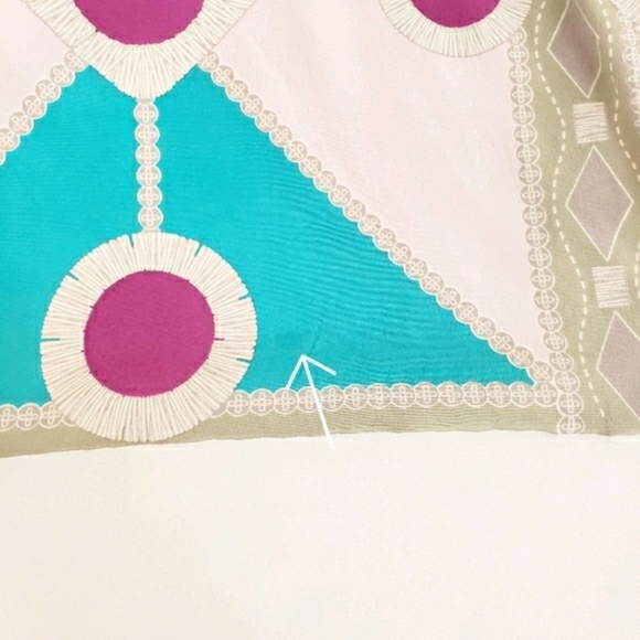 *Last Chance* Mara Hoffman Sleeveless Silk Dress Geometric Retro Large - Picture 12 of 12